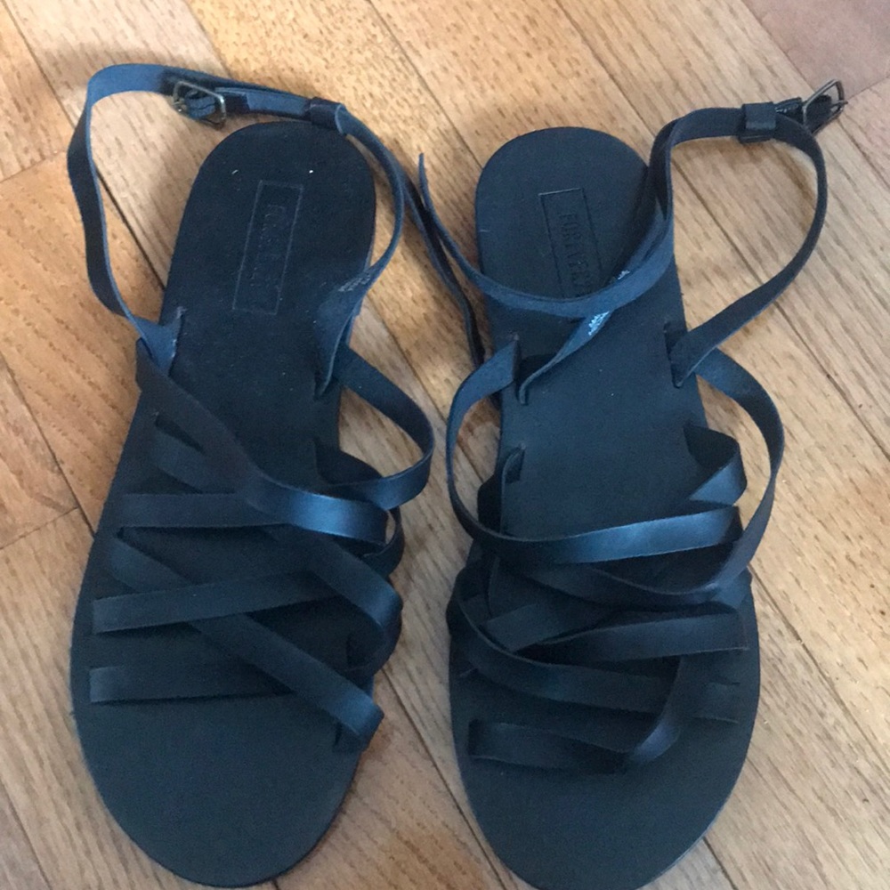 Forever 21 black sandals
